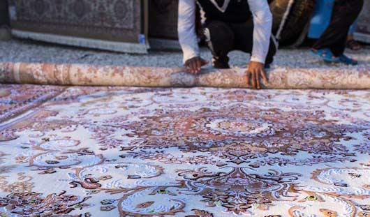 روش اصولی لول کردن قالی در قالیشویی رشت